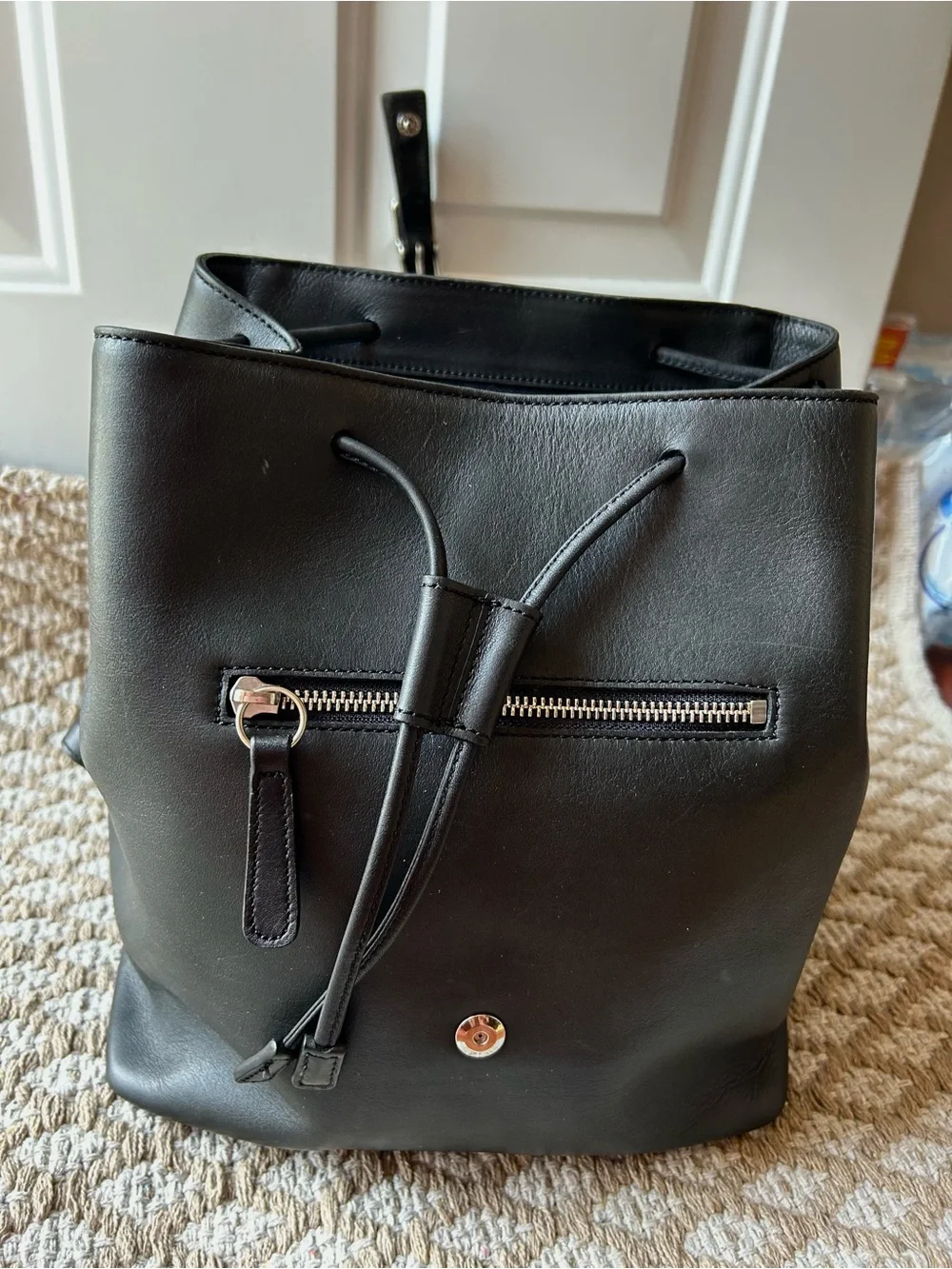 Vintage Coach Backpack Black Leather
 Y2K 9827 Hampton Legacy Excellent - Picture 9 of 12